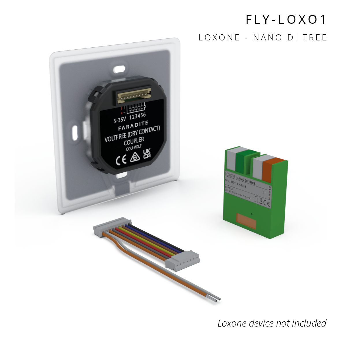 Loxone Nano DI Tree connected to Volt Free TAP Keypad